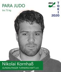 Para Judo bis 73 kg in Tokio 2020: Nikolai Kornhaß von der Gundelfinger Turnerschaft e.V.