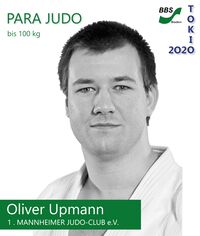 Para Judo bis 100 kg in Tokio 2020: Oliver Upmann vom 1. Mannheimer Judo-Club e.V.