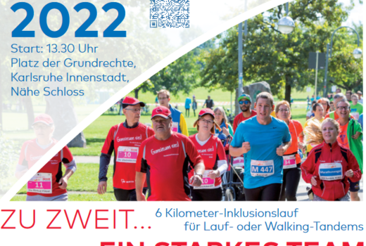 Flyer des Inklusionslaufs beim Badenmarathon am 18. September 2022